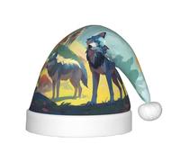 WZYCWB Pixel Wolves Pattern Fun Christmas Party Hat - Cappello decorativo per feste di classe e attività