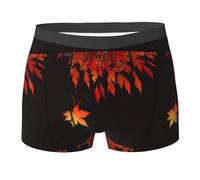 WZYCWB Pixelated Maple Printed Boxer da uomo - slip traspirante e ad asciugatura rapida, multiplo (S-XXL), nero, X-Large