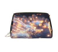 WZYCWB Plumage - Trousse da donna in pelle stampata, elegante e morbida, resistente, Lucciola Rosa, Taglia unica