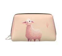 WZYCWB Plumage - Trousse da donna in pelle stampata, elegante e morbida, resistente, Pecora rosa., Taglia unica