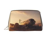 WZYCWB Plumage - Trousse da donna in pelle stampata, elegante e morbida, resistente, Relitto aereo, Taglia unica