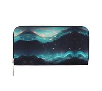 WZYCWB Pochette in pelle di corallo con squalo sottomarino con cerniera e porta carte sono perfetti per i viaggi o l'uso quotidiano, Stelle della fantascienza, Taglia unica