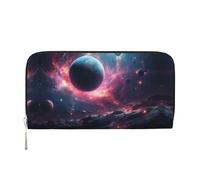 WZYCWB Pochette in pelle di maiale per animali domestici con cerniera e porta carte sono perfetti per i viaggi o l'uso quotidiano, Le stelle stanno cadendo., Taglia unica