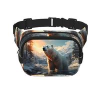 WZYCWB Polar Bear - Marsupio sportivo invernale, alla moda e alla moda, borsa a tracolla leggera da viaggio