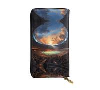 WZYCWB Portafoglio in pelle alla moda con stampa di gioco di calcio meraviglioso (19,1 x 10,4 cm), portafoglio portamonete casual