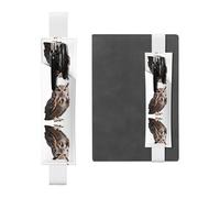 WZYCWB Portapenne in pelle con gufo portafortuna, portapenne regolabile in pelle, perfetto per il rientro a scuola regali di Natale