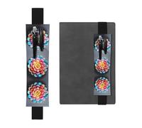 WZYCWB Portapenne in PVC colorato con stampa caramella grande capacità + astuccio portapenne creativo con fascia elastica design antiscivolo