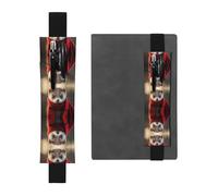 WZYCWB Portapenne in PVC con stampa di furetto e astuccio creativo con fascia elastica antiscivolo