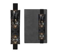 WZYCWB Portapenne in PVC con stampa di ingranaggi di macchinari di grandi dimensioni + astuccio portapenne creativo con fascia elastica design antiscivolo