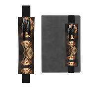 WZYCWB Portapenne in PVC con stampa labrador e astuccio creativo con fascia elastica antiscivolo