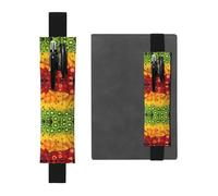 WZYCWB Portapenne in PVC di grande capacità con stampa di frutta fresca + astuccio portapenne creativo con fascia elastica design antiscivolo