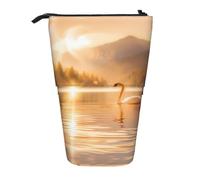 WZYCWB Portapenne retrattile con stampa cigno nel lago, per dormitorio o ufficio.