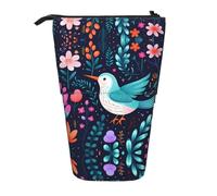 WZYCWB Portapenne retrattile con stampa colibrì, per dormitorio o ufficio.