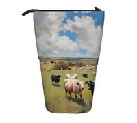 WZYCWB Portapenne retrattile con stampa di fattoria, adatto per l'uso come semplice borsa per cosmetici, portafoglio, ecc.