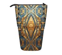 WZYCWB Portapenne retrattile con stampa geometrica in affresco per dormitorio o ufficio.