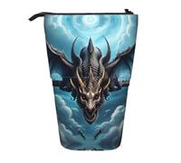 WZYCWB Portapenne retrattile stampato drago volante per dormitorio o ufficio.