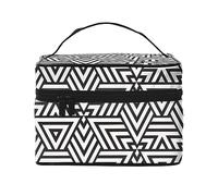 WZYCWB printidea - Borsa per cosmetici da donna, grande capacità, portatile, per cosmetici, da viaggio, per ragazze, nera, taglia unica, colore nero, taglia unica, Nero , Taglia unica