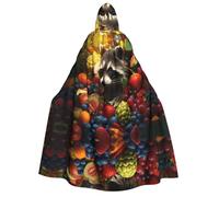 WZYCWB Procione tra frutta fantasia mantello con cappuccio | Perfetto per Halloween, feste in maschera e feste a tema.