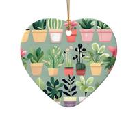 WZYCWB Questa pianta bonsai in ceramica a forma di stella stampata con un motivo è perfetta per feste di Natale invernali e decorazioni per la casa., Misura unica, Ceramica