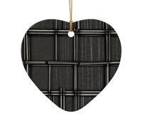 WZYCWB Questo albero di Natale in ceramica a forma di cuore linee spesse intrecciate stampate con un motivo è perfetto per feste di Natale invernali e decorazioni per la casa.