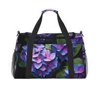 WZYCWB Raccoon tra frutta Borsa da viaggio portatile borsa da fine settimana borsa fitness yoga borsa adatta per fitness e altri scenari, Ortensia viola, Taglia unica