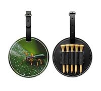 WZYCWB Rainbows - Borsa portaoggetti per tee da golf con stampa speciale di insetti, design portatile con fibbia da appendere, Nero , Taglia unica, Valigia