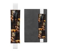 WZYCWB rat Diary astucci, portapenne in PVC e portapenne con elastici e segnalibri sono le migliori scelte regalo., Bianco, One Size