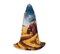 WZYCWB Red Tractor M - Mantello con cappuccio per travestimento da travestimento per feste