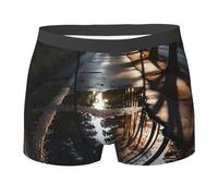 WZYCWB Reflection of Trees, boxer da uomo (S-XXL), tessuto elastico leggero, traspirante, assorbe il sudore, elasticizzato, nero, X-Large