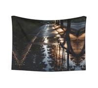 WZYCWB Reflection of Trees, grande coperta stampata per animali domestici, disponibile in una varietà di dimensioni, adatta per ceste, letti e nidi per animali domestici