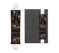 WZYCWB Rooster Family Portfolio diario segnalibro regolabile, in pelle, perfetto per il rientro a scuola, regalo di Natale, segnalibro in pelle portapenne