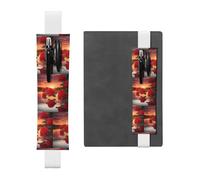 WZYCWB rose rosse al tramonto Astucci per matite Diario, portapenne in PVC e portapenne con elastici e segnalibri sono le migliori scelte regalo.