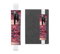 WZYCWB Roses by the sea - Segnalibro regolabile in pelle, perfetto per il rientro a scuola, regalo di Natale, segnalibro in pelle, portapenne