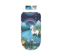 WZYCWB Running unicorns Patterned Baby Swaddle Blanket Newborn Swaddle Cover Set