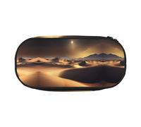 WZYCWB Sahara Desert - Astuccio portamatite di grande capacità, multifunzione, portatile e resistente, per ufficio e scuola, Nero , Taglia unica, Beauty Case