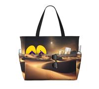 WZYCWB Sahara Desert Borsa da viaggio stampata per nuoto e fitness/shopping al supermercato/vacanza al mare