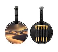 WZYCWB Sahara Desert - Borsa portaoggetti per tee da golf con stampa speciale, design portatile con fibbia da appendere