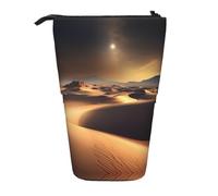 WZYCWB Sahara Desert - Contenitore retrattile per penne, pennelli da trucco o portamonete con coulisse.