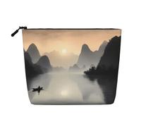 WZYCWB Sansui, borsa cosmetica con motivo giapponese, borsa cosmetica da viaggio, borsa multifunzionale per riporre oggetti di uso quotidiano