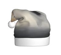 WZYCWB Sansui, società giapponese Cappello di Natale adulto, unisex, Babbo Natale, Halloween, festa di vacanza adulto peluche cappello di Natale