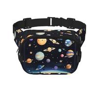 WZYCWB Saturn Jupiter Earth - Marsupio sportivo, alla moda e alla moda, borsa piccola da viaggio leggera