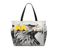 WZYCWB schizzo di un'aquila Borsa da viaggio da spiaggia stampata per nuoto e fitness/shopping al supermercato/vacanze al mare