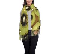 WZYCWB Scialle allettante kiwi con nappe stampate, ideale per matrimoni, banchetti e cerimonie