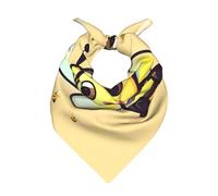 WZYCWB Sciarpa bandana stampata con ape gialla per uomini e donne alla moda quadrata testa e collo bandana multifunzionale