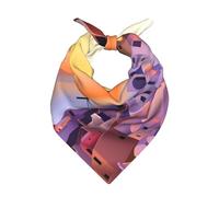 WZYCWB Sciarpa bandana stampata con paesaggio dell'isola della Grecia per uomini e donne Bandane multifunzionali alla moda quadrata testa e collo