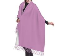 WZYCWB Sciarpa lunga lilla da donna, elegante e versatile autunno/inverno, scialle lavorato a maglia morbida, traspirante e calda