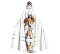 WZYCWB Scribbled Puppy - Mantella con cappuccio per Halloween, unisex, per Halloween, carnevale, travestimento, gioco di ruolo