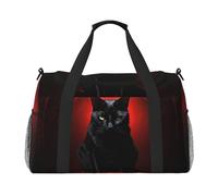 WZYCWB Scribbling Eagle Borsa da viaggio portatile borsa da weekend borsa fitness yoga borsa adatta per fitness e altri scenari, Gatto Spaventoso, Taglia unica