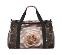 WZYCWB Scribbling Eagle Borsa da viaggio portatile borsa da weekend borsa fitness yoga borsa adatta per fitness e altri scenari, Rose in rete, Taglia unica