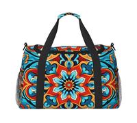 WZYCWB Scribbling Eagle Borsa da viaggio portatile borsa da weekend borsa fitness yoga borsa adatta per fitness e altri scenari, Petali rotondi colorati, Taglia unica